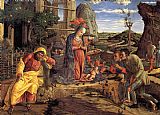 Andrea Mantegna Canvas Paintings - The Adoration of the Shepherds